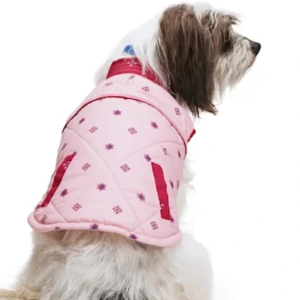 NWT Youly pink dog jacket L